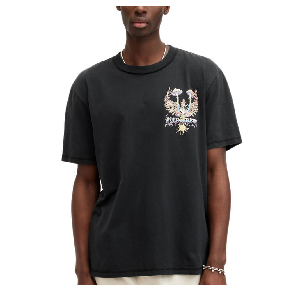AllSaints Strummer Graphic Print Relaxed Fit T-Shirt
